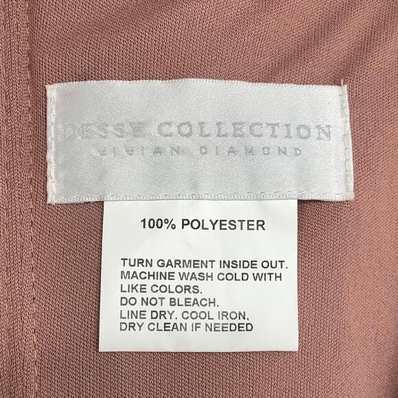 NEW! Dessy Collection Size 14 Satin Off Shoulder Empire Gown $261 msrp I21-15 - Picture 5 of 10